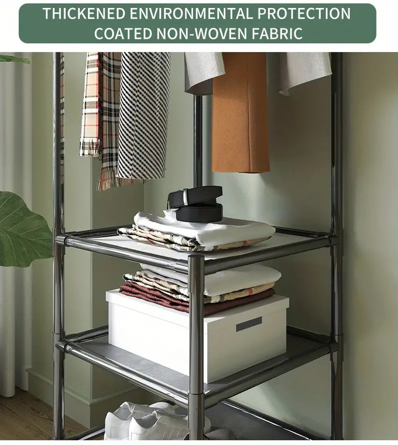 3-Layer Corner Clothes Rack – Space-Saving Organizer