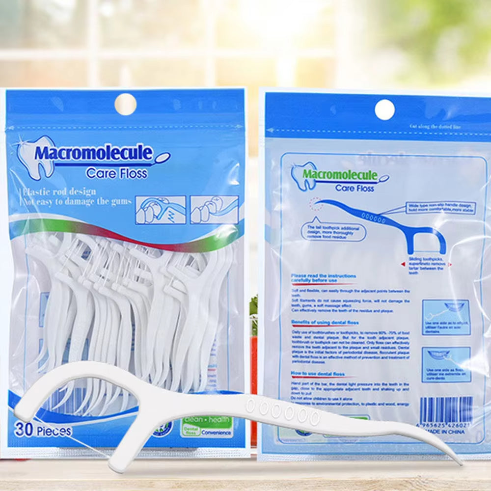 50-Piece Interdental Brush Floss Set – Dental Care for Healthy Teeth & Gums