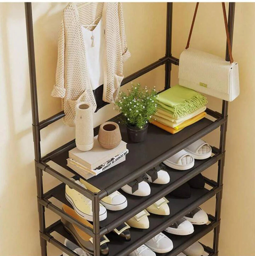 5-Layer Shoe Scape Corner Rack – Space-Saving Shoe Organizer