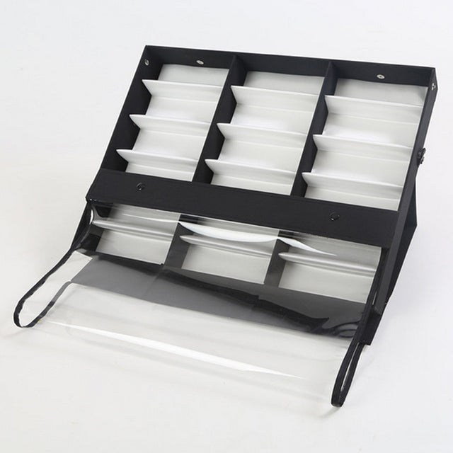 18 Grids Sunglasses Storage Display Box Holder | Foldable Glasses Organizer