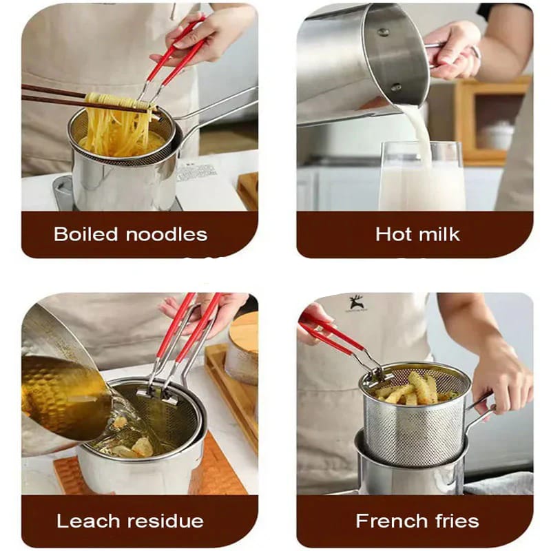 Stainless Steel Deep Frying Pot (Imported)