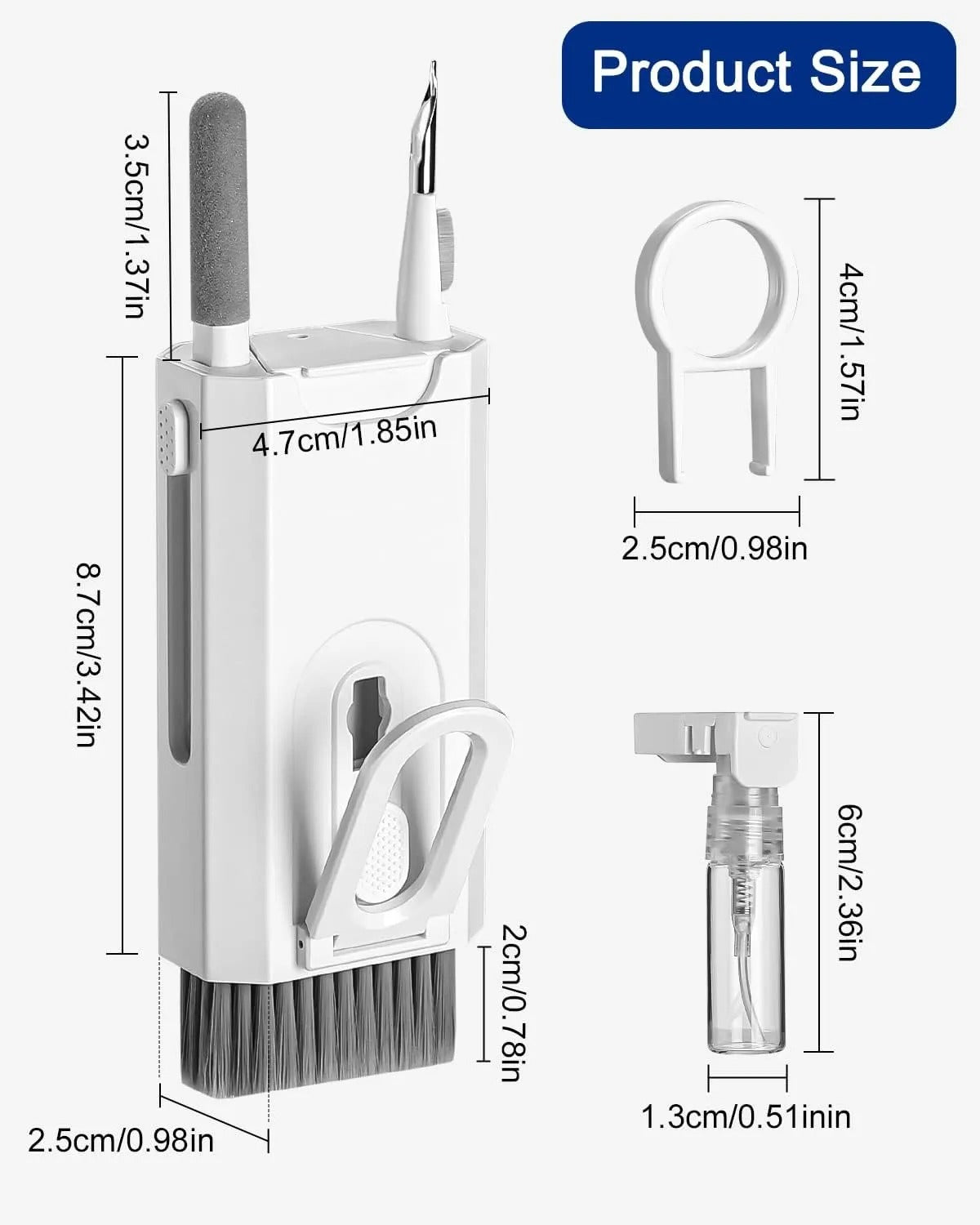 7-Piece Keyboard Cleaning Brush Set – Dust & Debris Cleaner
