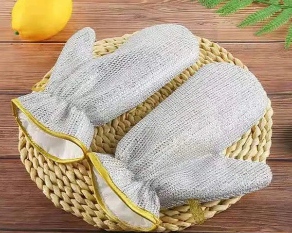 Steel Heavy-Duty PVC Waterproof Gloves