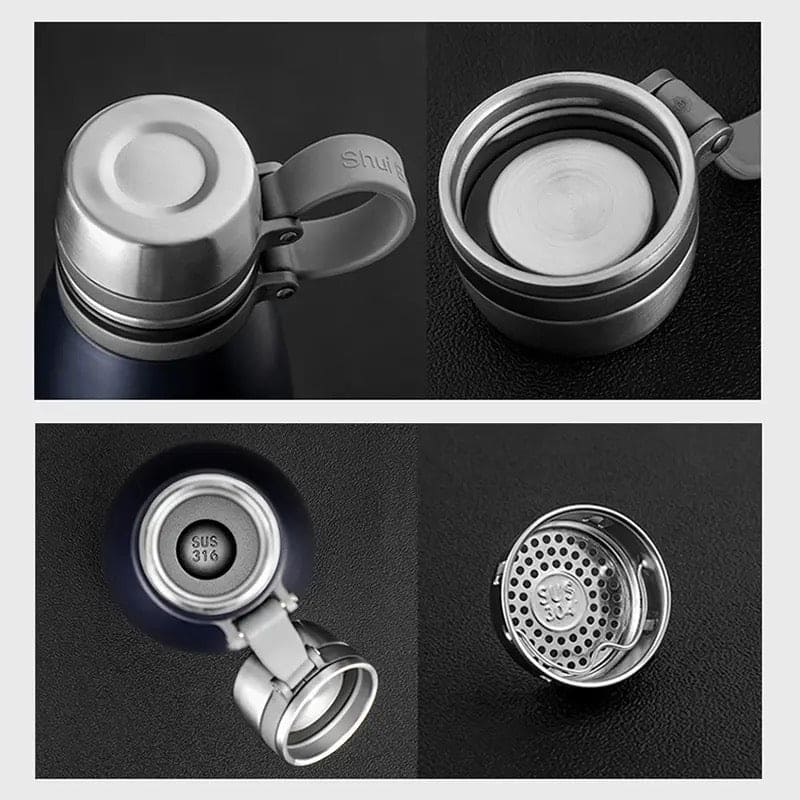 "800ml Stainless Steel Vacuum Flask – Hot & Cold Water Bottle | Insulated Thermos for Gym, Office & Travel"