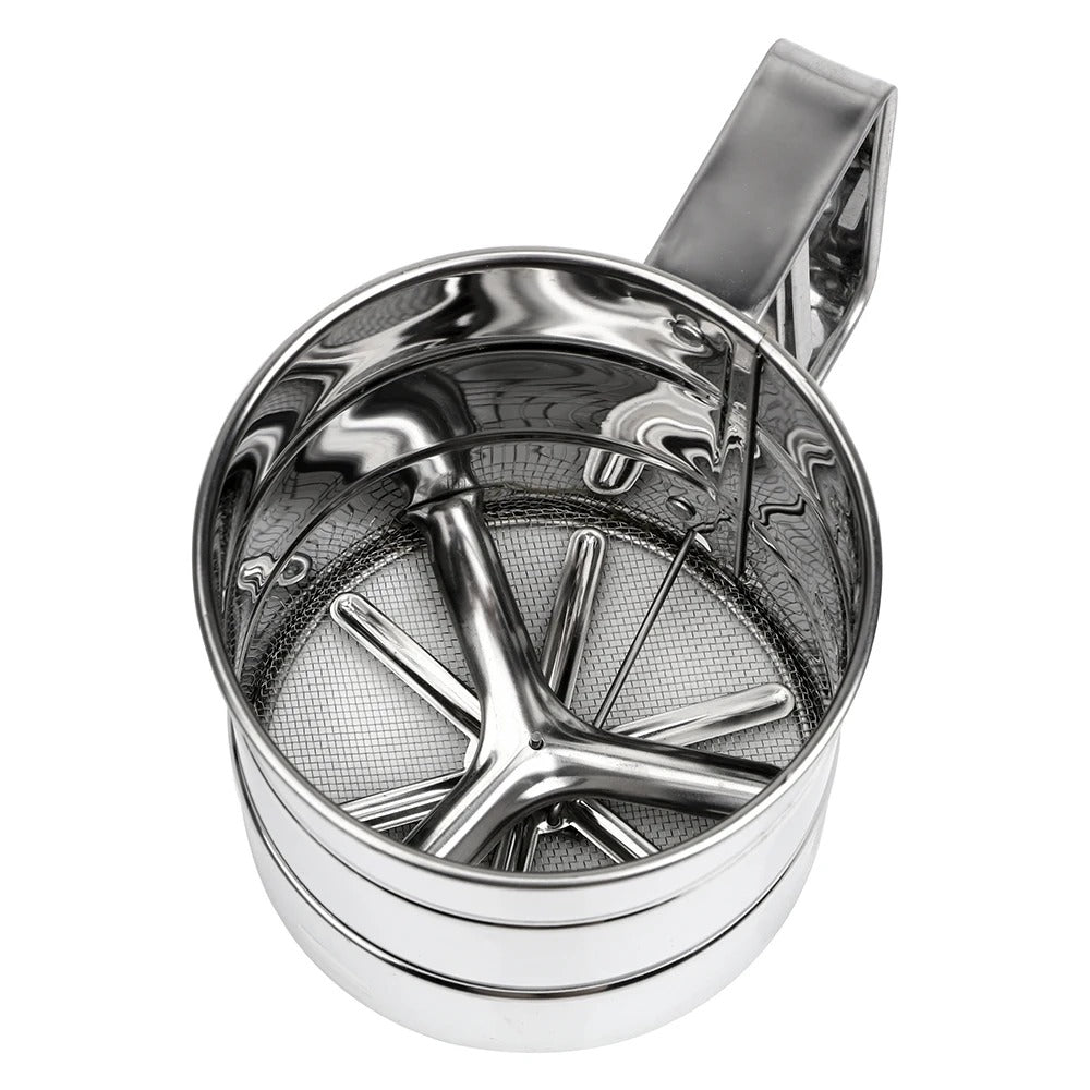 Stainless Steel Flour Sieve Handheld Cup Strainer – Baking Tool