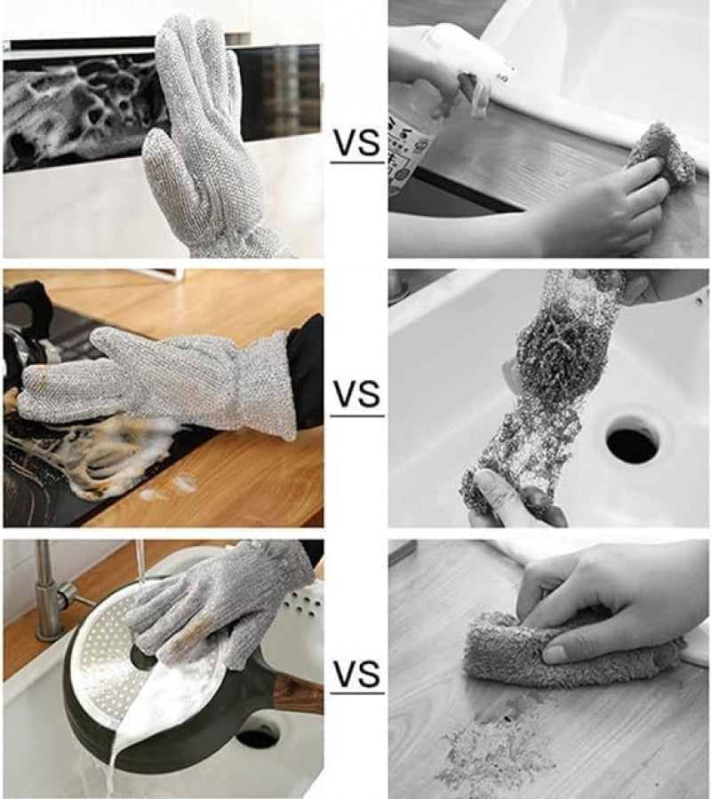 Steel Heavy-Duty PVC Waterproof Gloves