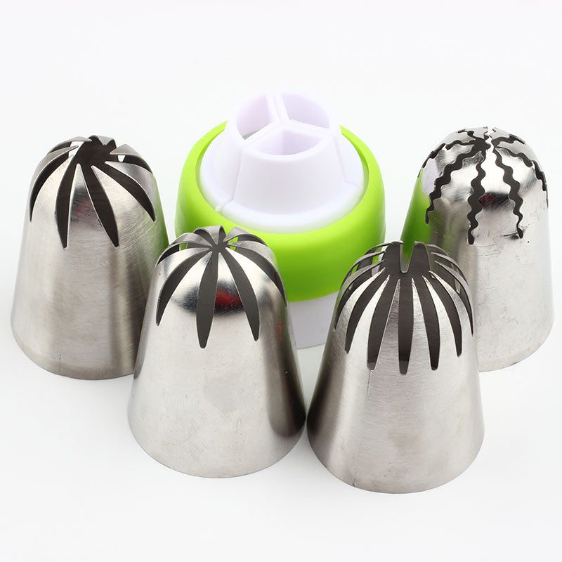 12-Piece Stainless Steel Cake Decorating Set with Nozzles & Reusable Pastry Bag