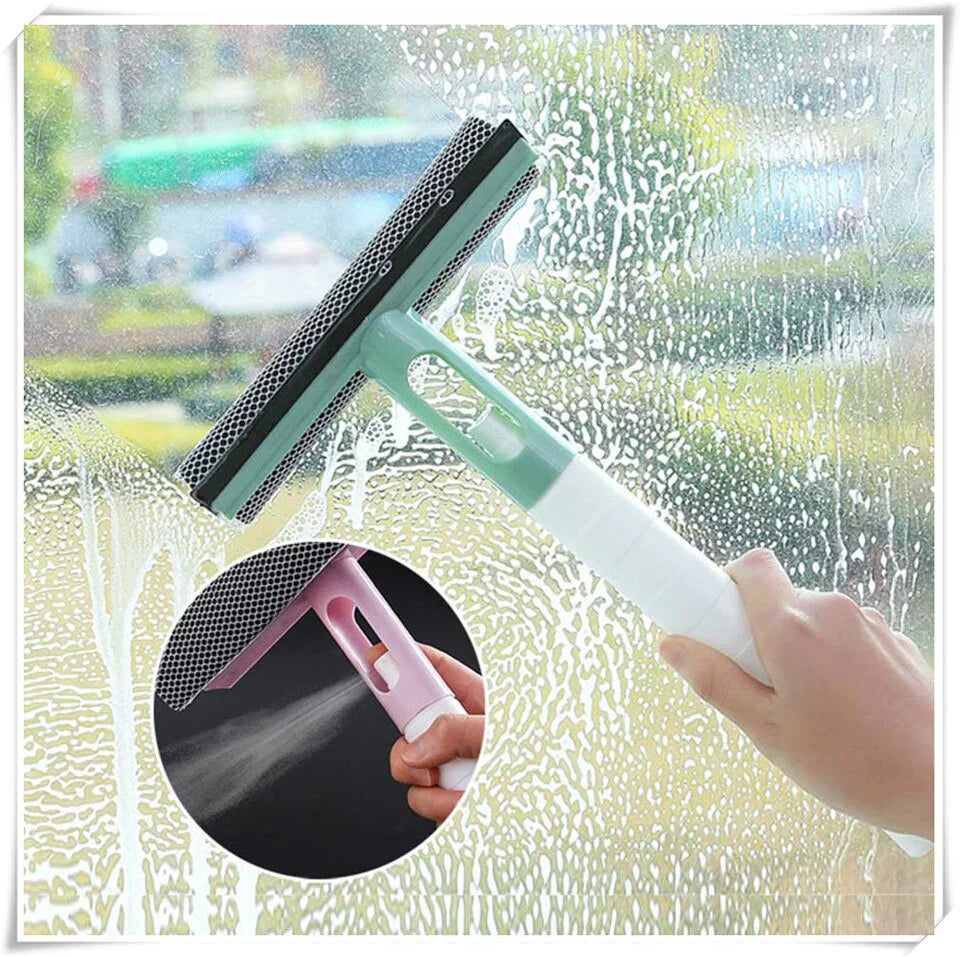 “Window Cleaning Wiper with Water Spray”