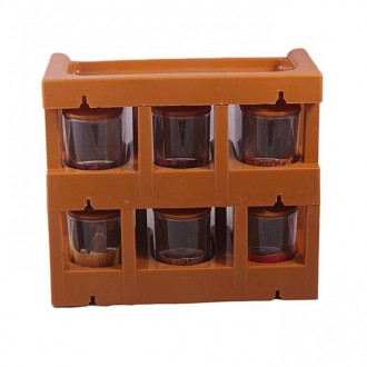 2-Tier Spice Rack with 6 Jars – Master Chef Kitchen Organizer