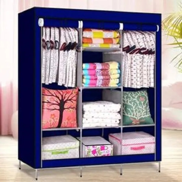 Wardrobe Folding Portable Clothing Storage Cabinet – Multi-Layer Organizer