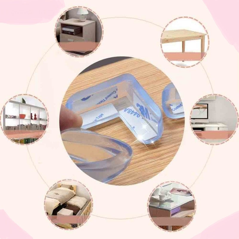 Silicone Table Corner Protector Covers (Pack of 4) – Baby Safety Edge Guards