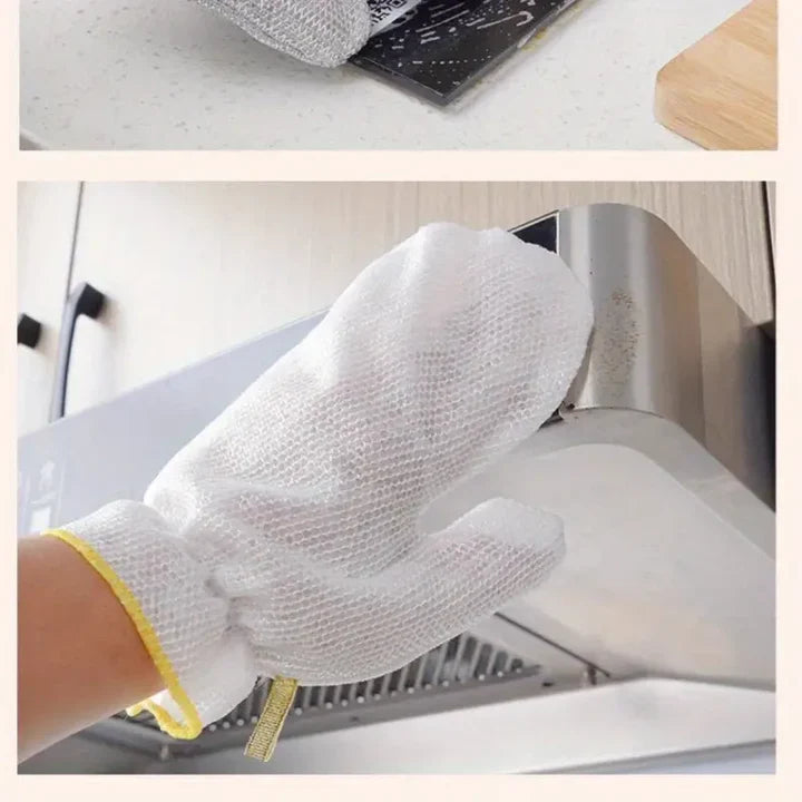Steel Heavy-Duty PVC Waterproof Gloves