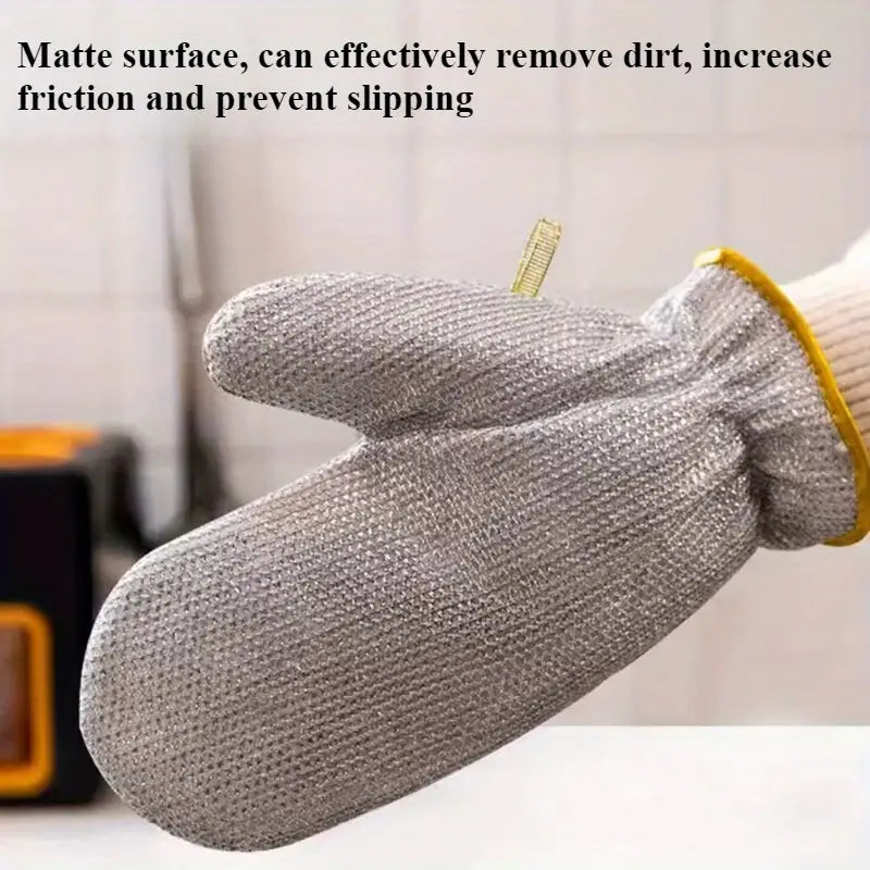 Steel Heavy-Duty PVC Waterproof Gloves