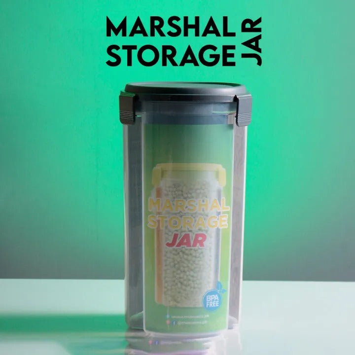 3-in-1 Airtight Storage Jar with 3 Portion Compartments – Multi-Purpose Kitchen Container