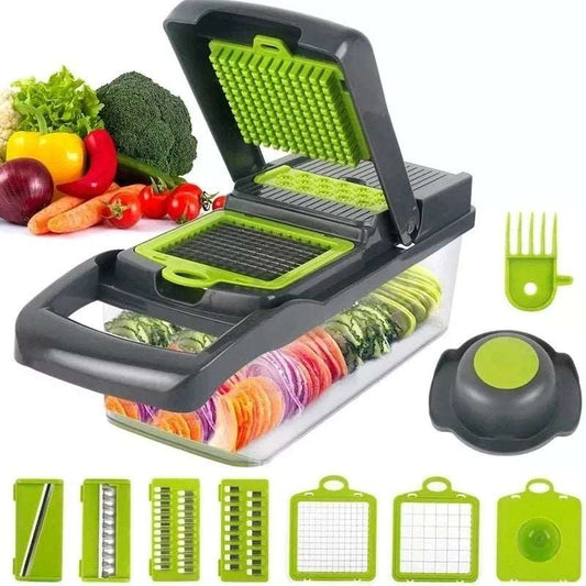 12‑in‑1 Multifunctional Vegetable Cutter | Chopper, Slicer & Dicer Set