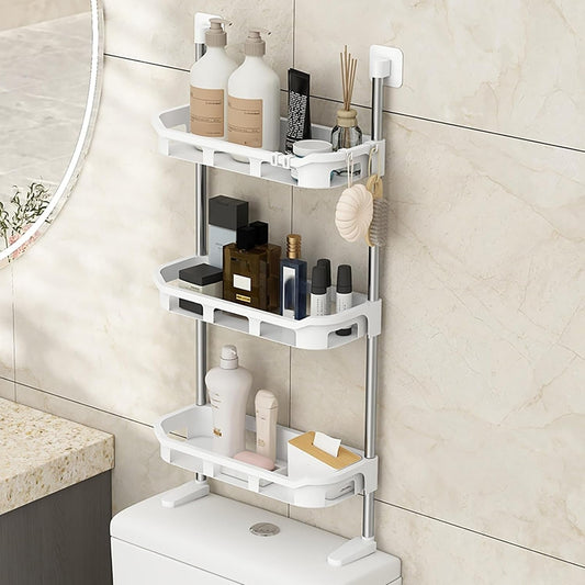 3-Tier Multifunctional Toilet Shelf – Over-The-Toilet Bathroom Organizer