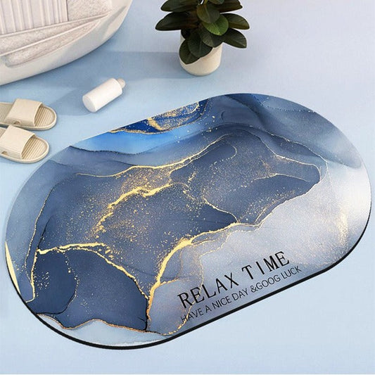 2PC Anti‑Slip Bathroom Mat – Fast‑Drying, Water‑Absorbent Floor Mat (Large 2.25 x 1.5 ft)