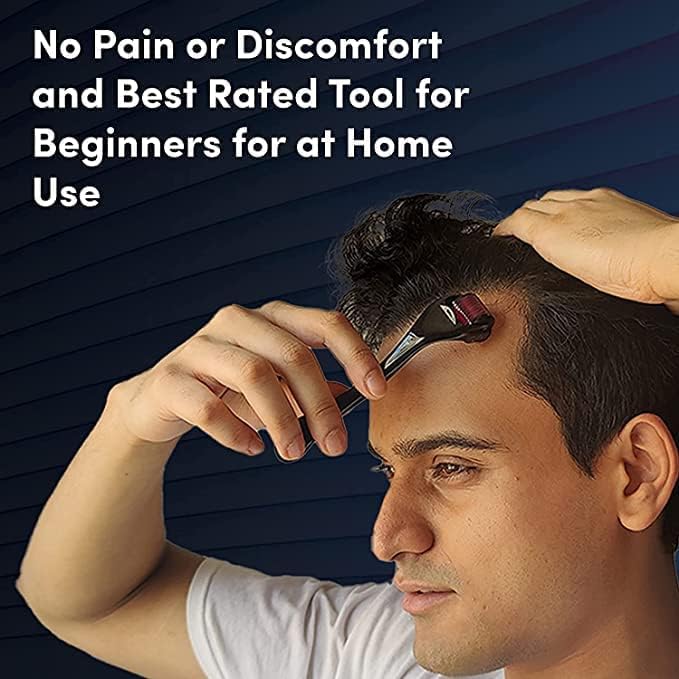 0.5mm Derma Roller with 540 Micro Needles – Skin Care Microneedling Tool