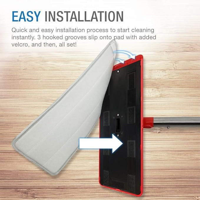 Washable Durable Replacement Microfiber Pads – Reusable Mop Cleaning Pads