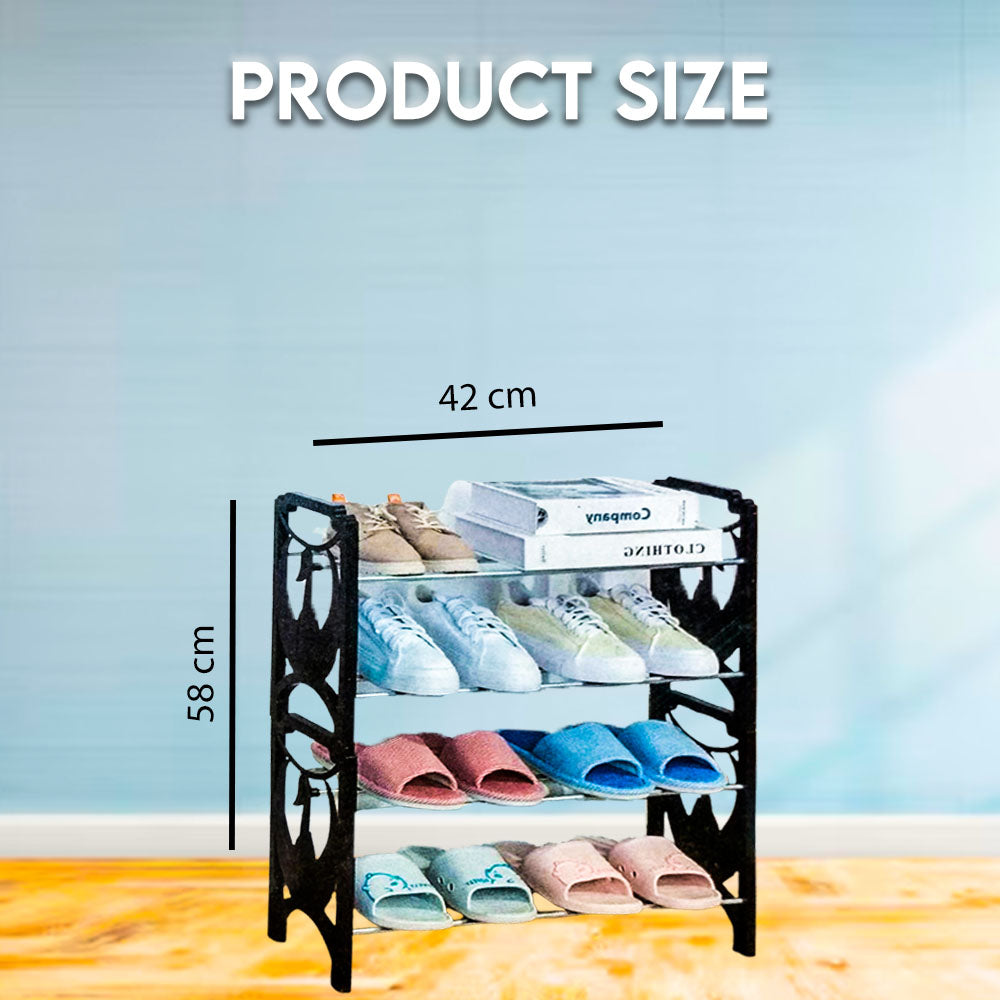 4-Tier Shoe Organizer – Space-Saving Shoe Rack for Home Storage