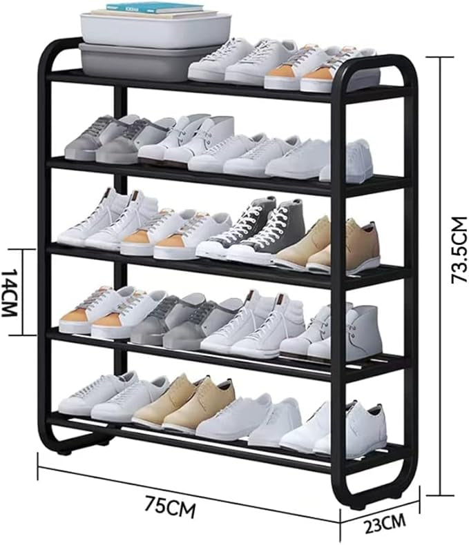5-Layer Shoe Rack Door Shoe Organizer – Space-Saving Shoe Storage Solution