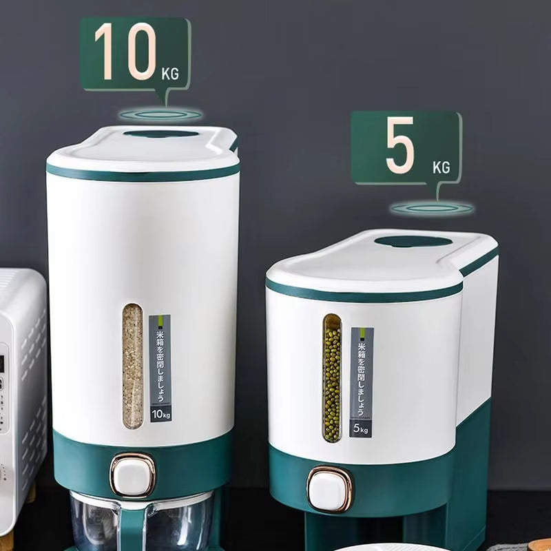 5kg 10kg Multi-Function Rice Bucket – Airtight Grain Storage Container