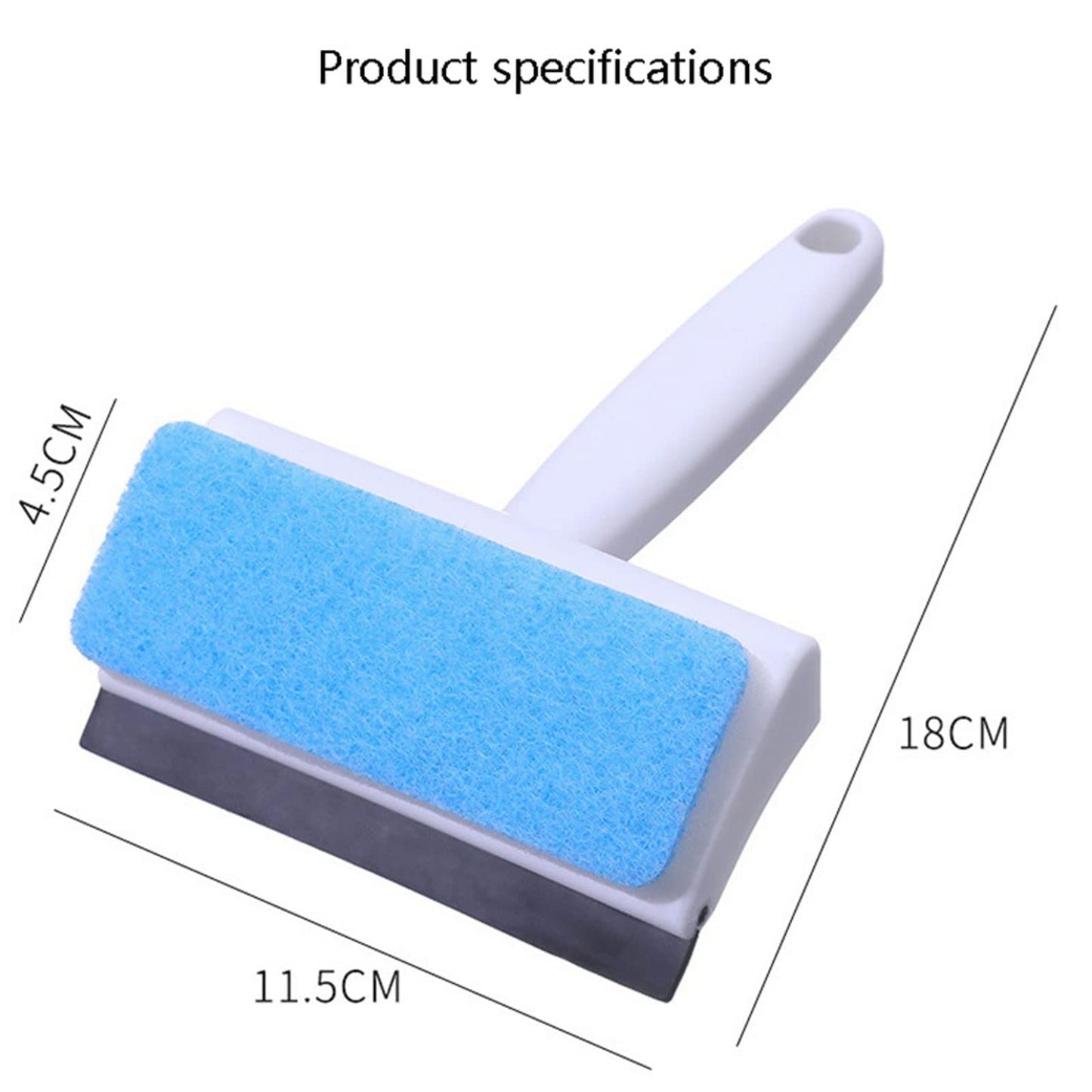 2-in-1 Window Cleaner Brush – Scrubber & Squeegee for Streak-Free Shine