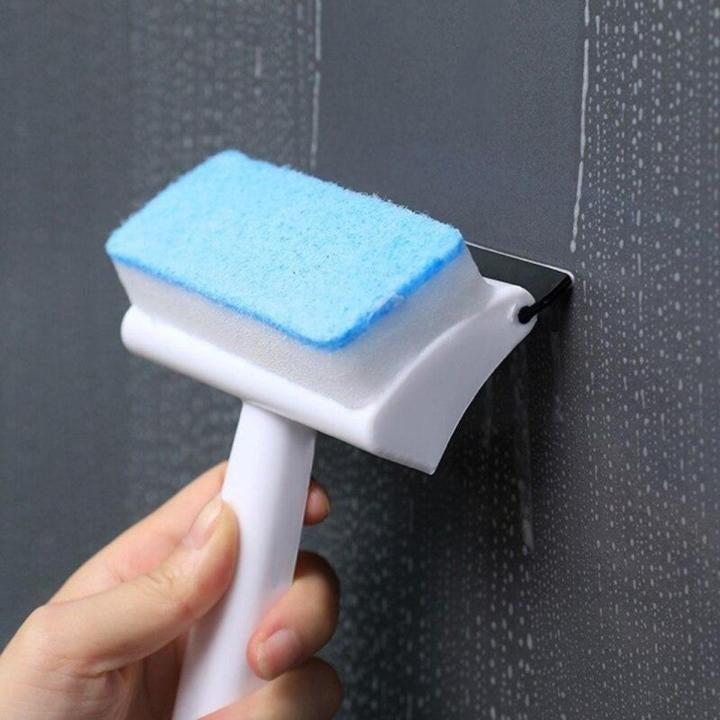2-in-1 Window Cleaner Brush – Scrubber & Squeegee for Streak-Free Shine