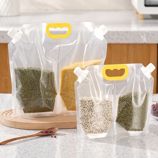 2‑in‑1 Reusable Food Storage Bag | Grain, Cereal & Dry Food Container