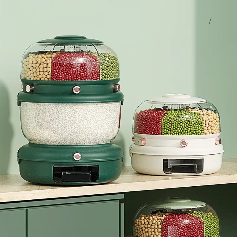 9KG Double Layer 360° Rotating Storage Organizer – Kitchen & Home Essentials