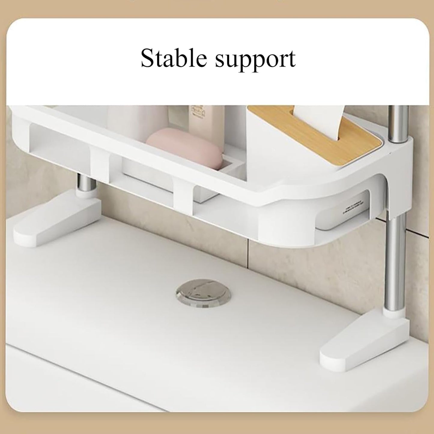 3-Tier Multifunctional Toilet Shelf – Over-The-Toilet Bathroom Organizer