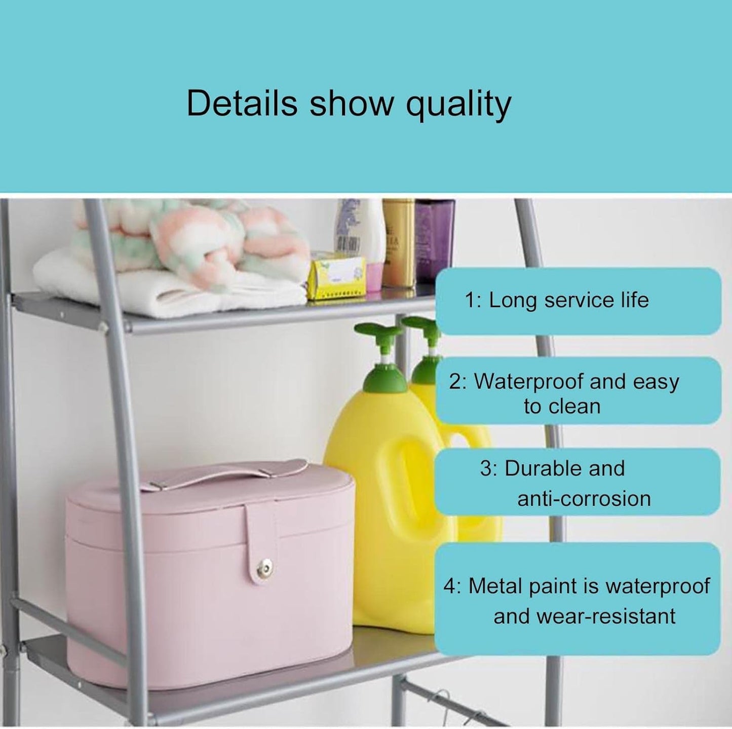 3-Layer Over The Washing Machine Storage Rack – Space-Saving Laundry Organizer