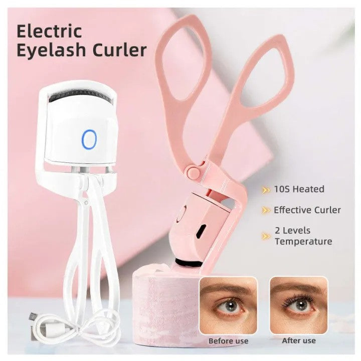 USB Rechargeable Eyelash Curler – Portable Heated Lash Curler
