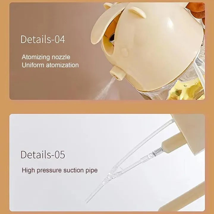 2 in 1 Glass Oil Sprayer and Dispenser – Kitchen Bottle for Cooking & Salads