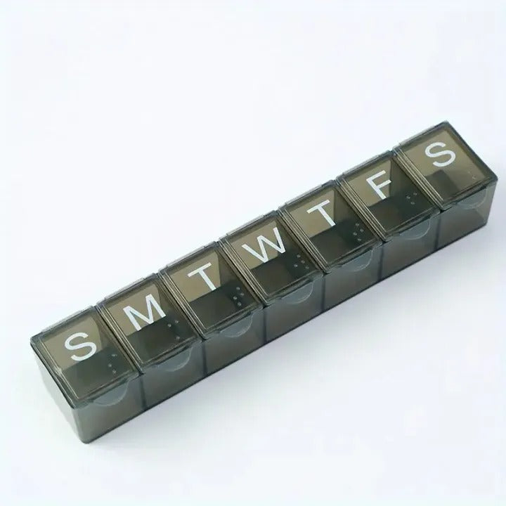 Weekly Organizer Box – Compact 7-Day Travel & Daily Essentials Case