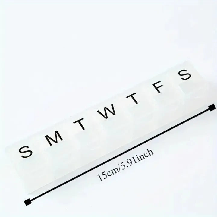 Weekly Organizer Box – Compact 7-Day Travel & Daily Essentials Case