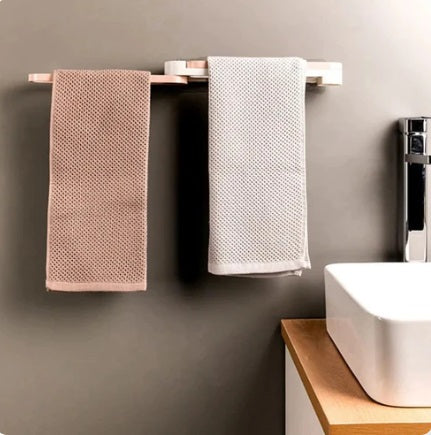 Wall Mounted Slipper Rack – Punch-Free Adhesive Shoe & Towel Holder