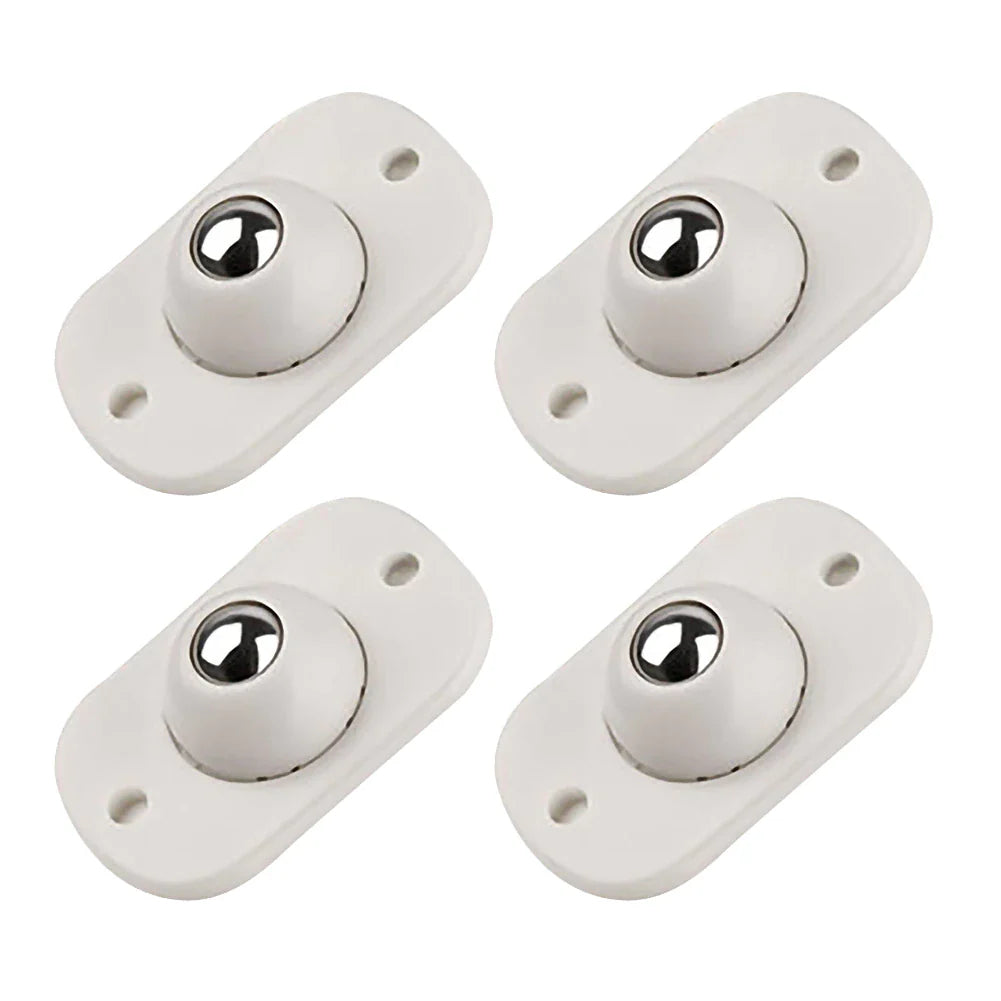 4pcs Pulley Self-Adhesive Wheels – Easy Move Furniture & Storage Roller Set