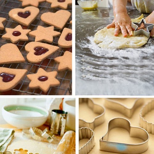 Stainless Steel Cookie Cutter – 12-Piece Baking & DIY Set