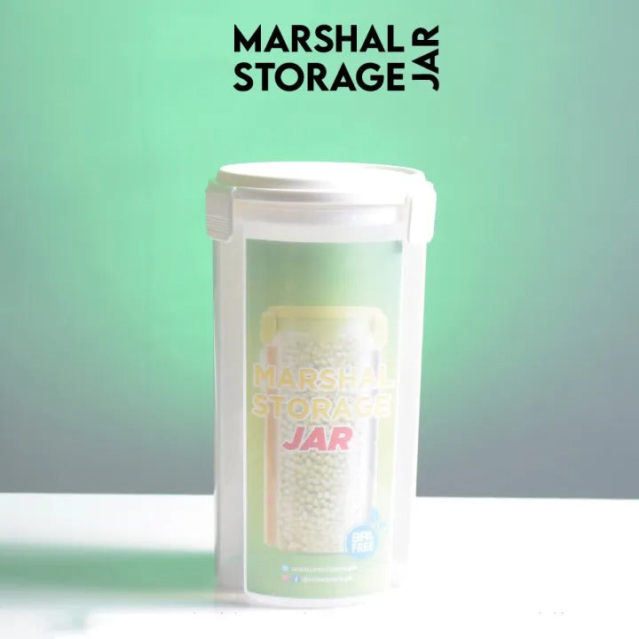 3-in-1 Airtight Storage Jar with 3 Portion Compartments – Multi-Purpose Kitchen Container