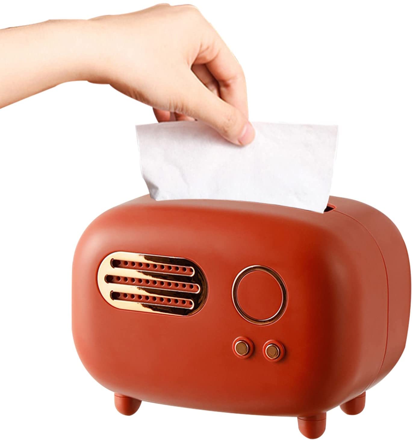 Vintage Radio Style Tissue Box