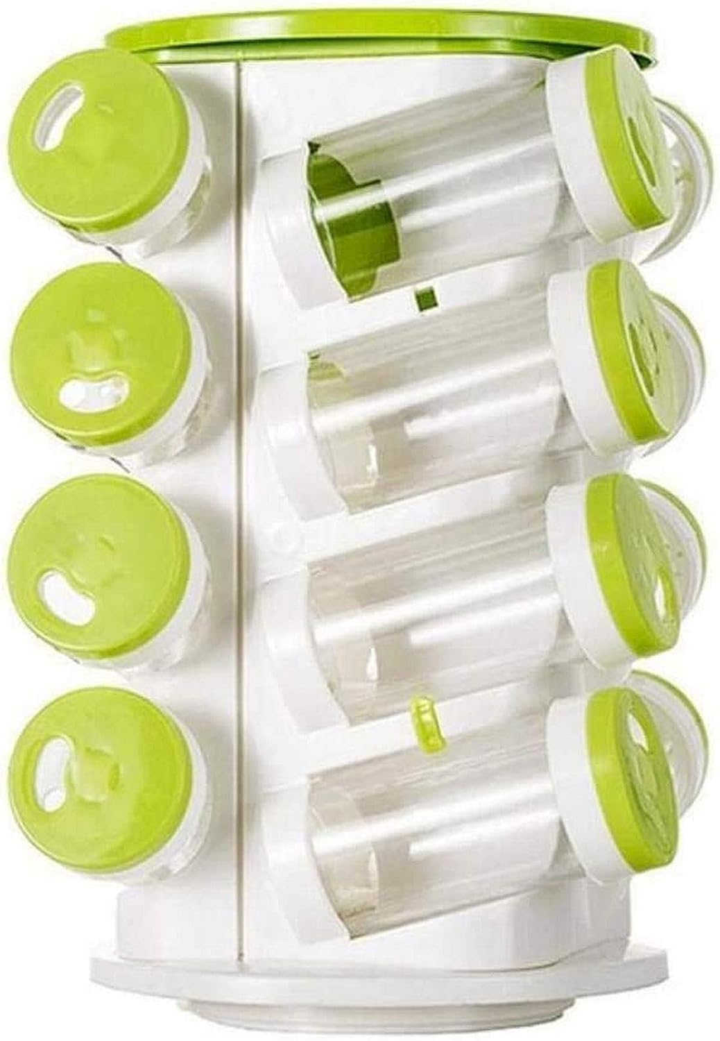16 Pcs Rotating Spice Rack  – Waterproof & Easy Storage Spice Organizer