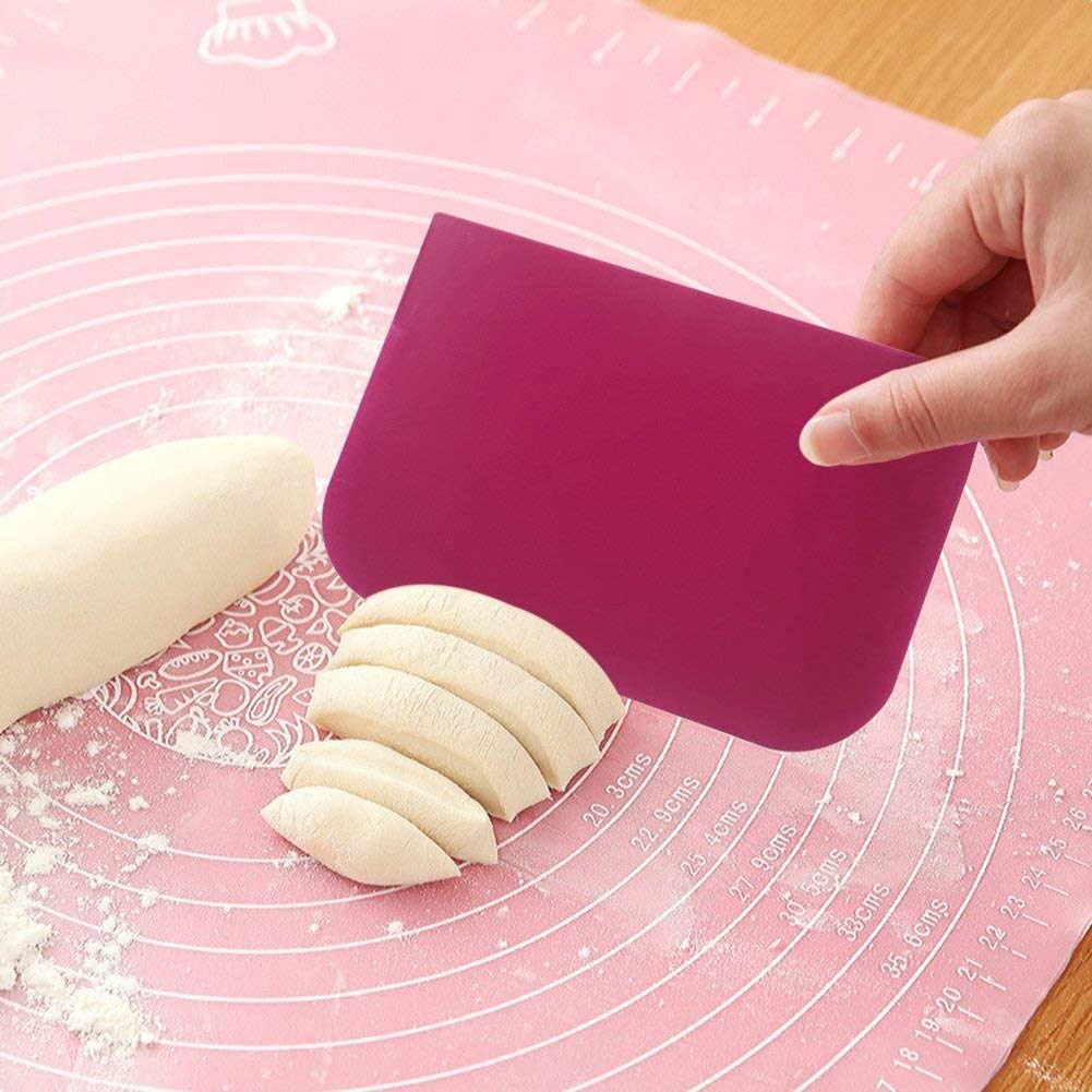 3-Piece Dough & Cake Cutter Slicer Spatula Set – Baking Tools