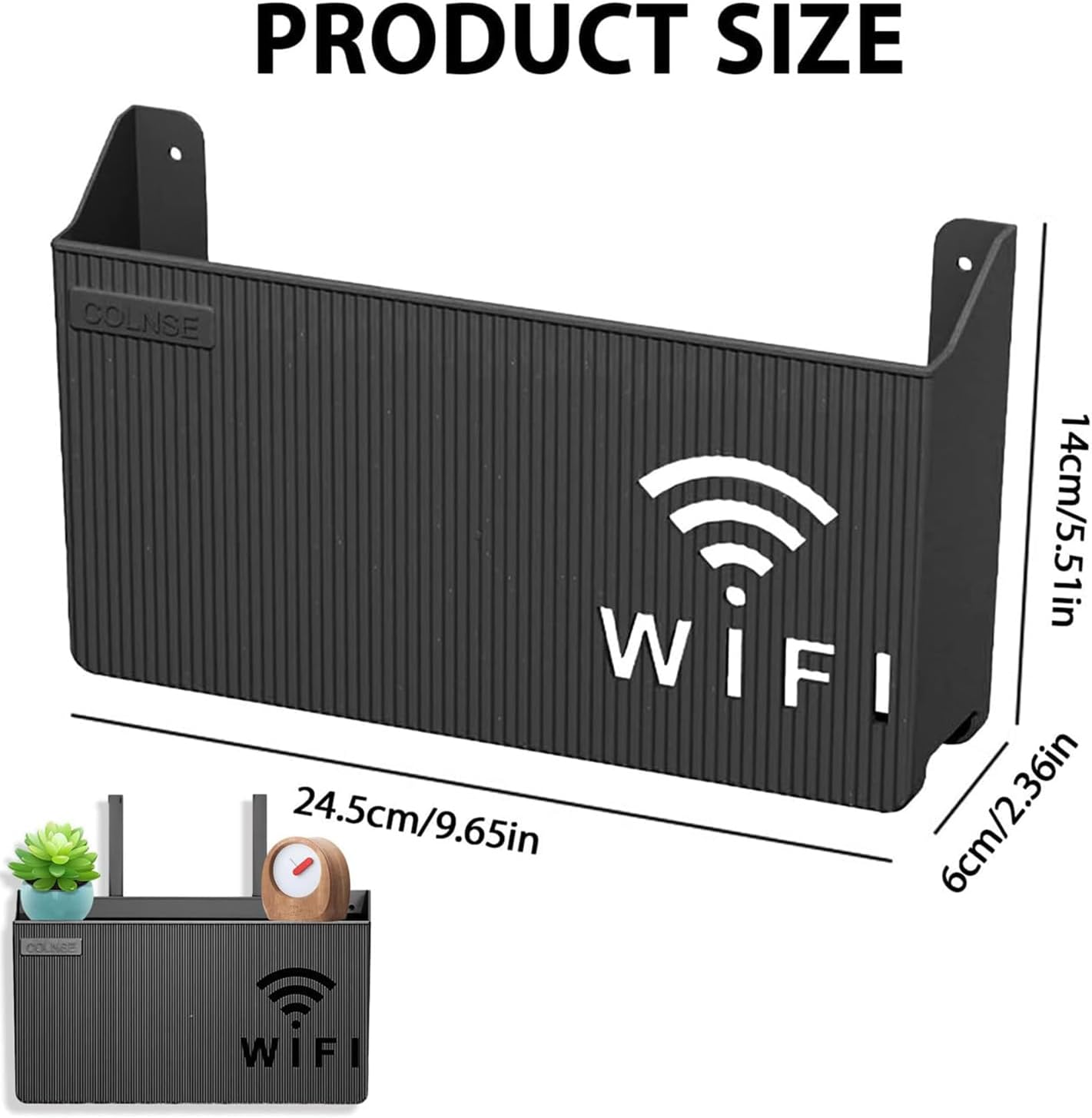 WiFi Router Storage Box – Wall Mounted Cable Organizer Cover