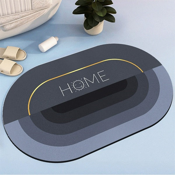 2PC Anti‑Slip Bathroom Mat – Fast‑Drying, Water‑Absorbent Floor Mat (Large 2.25 x 1.5 ft)