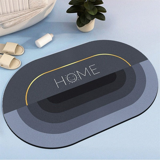 2PC Anti‑Slip Bathroom Mat – Fast‑Drying, Water‑Absorbent Floor Mat (Large 2.25 x 1.5 ft)