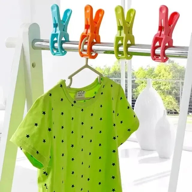 12pcs Clothespins – Windproof Plastic Durable Laundry Clips