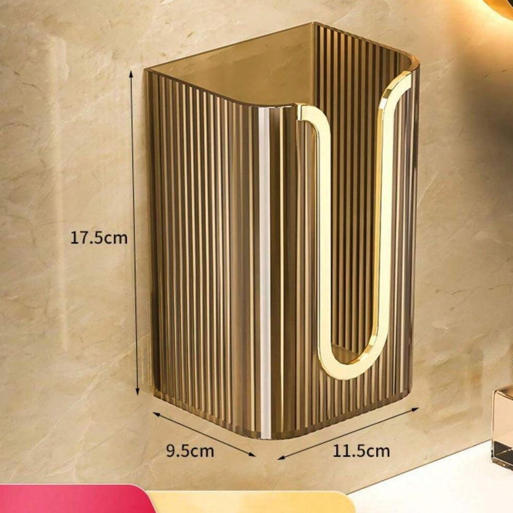 Wall Mounted Transparent Tissue Box – Clear Acrylic Tissue Holder for Bathroom, Kitchen & Office