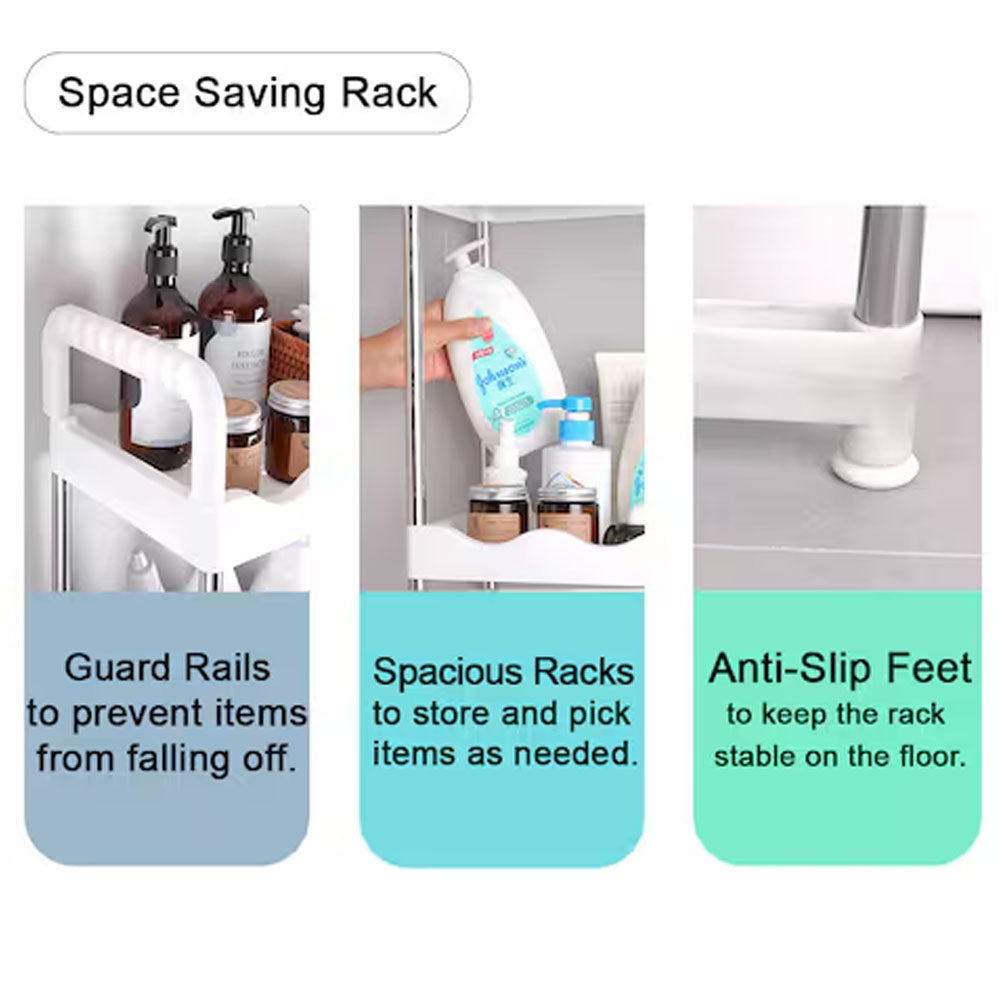 2 Tier Toilet Storage Rack Caamoad Shelf Stainless Steel