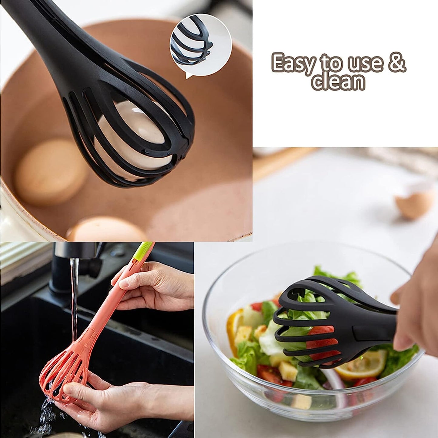 2-in-1 Egg Beater & Food Clip – Multipurpose Kitchen Tool